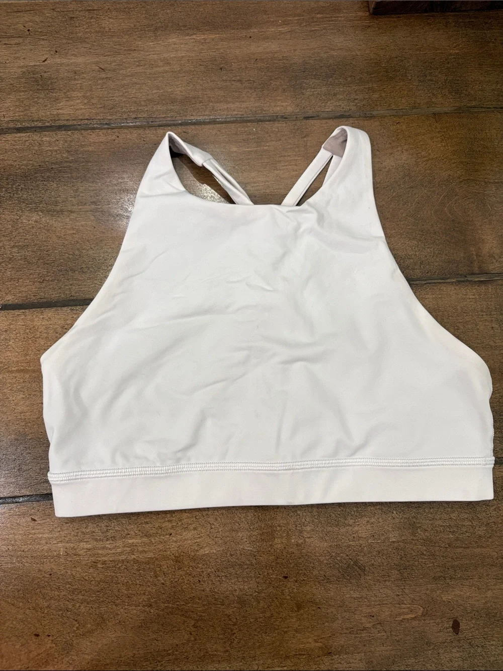 Lululemon energy bra high neck sports bra white size 8